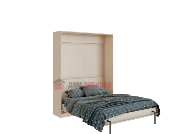 Кровать-шкаф Велена 3, 1600х2000, дуб молочный в Ноябрьске - изображение