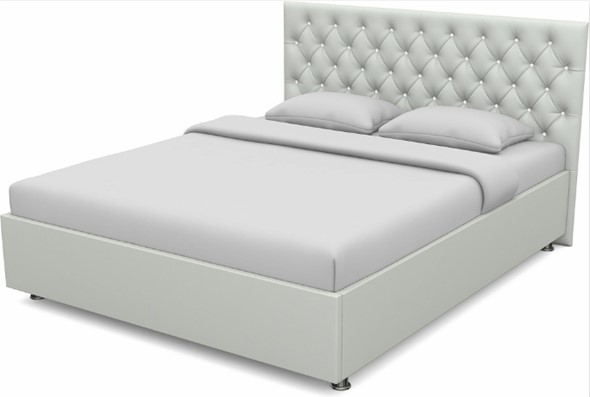 Кровать спальная Флоренция-А 1600 с основанием (Nitro White) в Надыме - изображение