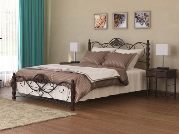 Кровать 2-спальная Garda 2R 160х200, венге в Салехарде - изображение