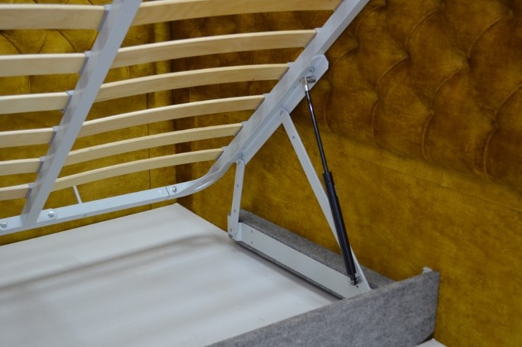 Угловая кровать с низкими ножками Грета 104х215 см в Салехарде - изображение 3