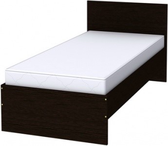 Кровать K09 с основанием, цвет Венге в Салехарде - изображение