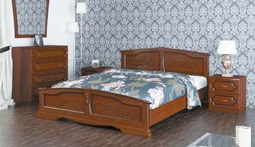 Спальная кровать Елена (Орех) 120х200 в Новом Уренгое