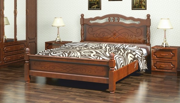 Кровать односпальная Карина-15 (Орех) 120х200 в Новом Уренгое - изображение