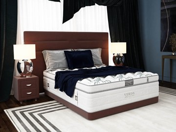 Кровать 2-х спальная Modern/Basement 180х200, Флок (Велсофт Спелая слива) в Новом Уренгое