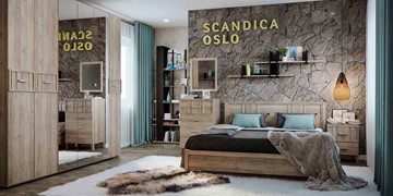 Спальный гарнитур SCANDICA OSLO №1 в Салехарде