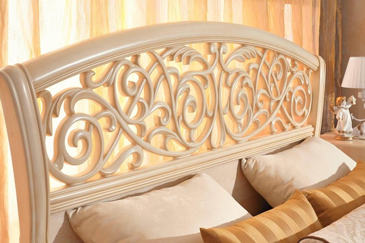Гарнитур в спальню Александрия, кровать, 2 тумбочки, Ленто в Салехарде - изображение 7