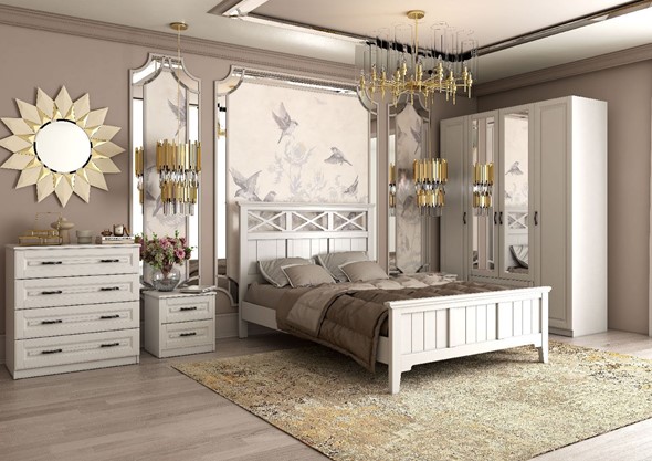 Модульная спальня Кантри (Белый) в Салехарде - изображение