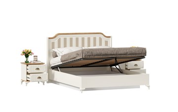 Гарнитур спальный Вилладжио, набор 3 (кровать 1600 с механизмом) в Салехарде - предосмотр 1