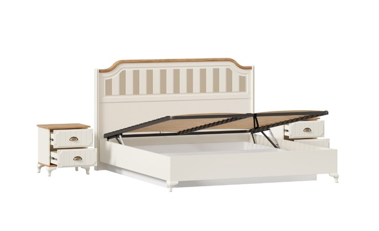 Модульная спальня Вилладжио, набор 4 (кровать 1800 с механизмом) в Салехарде - изображение 2