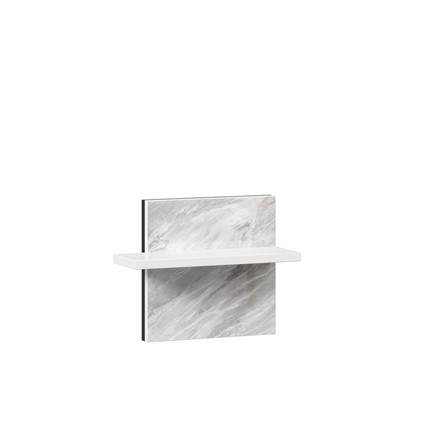 Полка навесная Норд 677.130 (Белый/Статуарио) в Тарко-Сале - изображение
