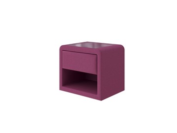 Прикроватная тумба Cube 52х41, Рогожка (Savana Berry (фиолетовый)) в Салехарде