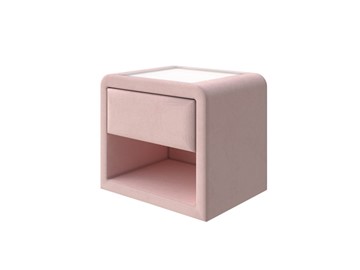 Тумбочка Cube 52х41, Велюр (Ultra Розовый мусс) в Лабытнанги