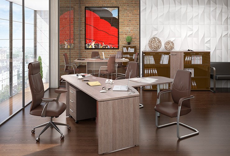Комплект офисной мебели Xten в опенспэйс для четырех сотрудников в Салехарде - изображение 2