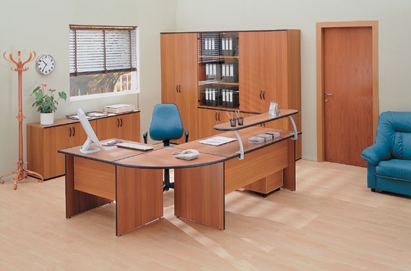 Комплект офисной мебели ДИН-Р (французский орех) в Салехарде - изображение 3