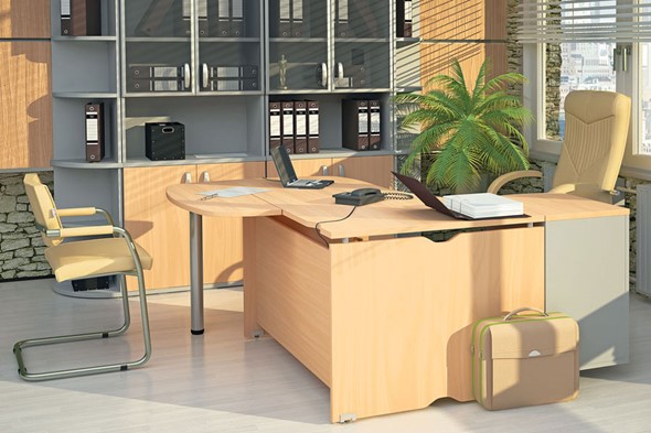 Набор мебели в офис Милан для руководителя отдела в Муравленко - изображение