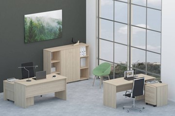 Мебель для персонала Twin для 2 сотрудников со шкафом для документов в Ноябрьске