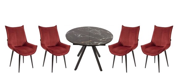 Набор мебели стол Олимп, 4 стула Осло в Губкинском - изображение