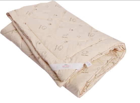 Одеяло Овечья шерсть, теплое, ПВХ, тик в Губкинском - изображение