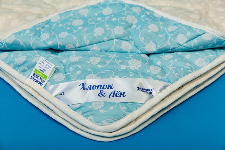 Одеяло легкое двуспальное Хлопок &  Лен в Муравленко - изображение 1