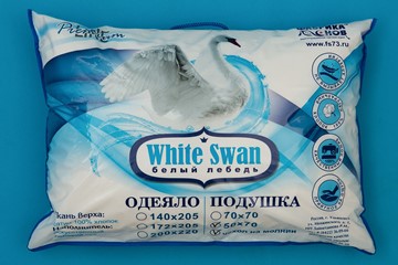 Подушка 70х70 Белый лебедь в Салехарде - предосмотр 2