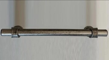 Ручка-скоба (128 мм), античное серебро Прованс в Губкинском
