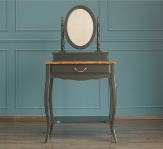 Столик туалетный Leontina с зеркалом (ST9321BLK) Черный в Надыме