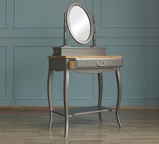 Столик туалетный Leontina с зеркалом (ST9321BLK) Черный в Лабытнанги - предосмотр 3