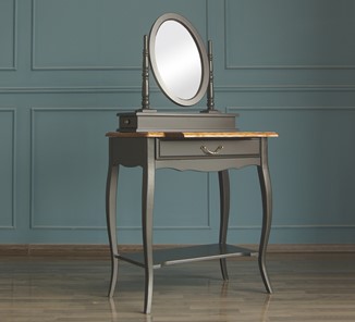 Столик туалетный Leontina с зеркалом (ST9321BLK) Черный в Салехарде - предосмотр 4