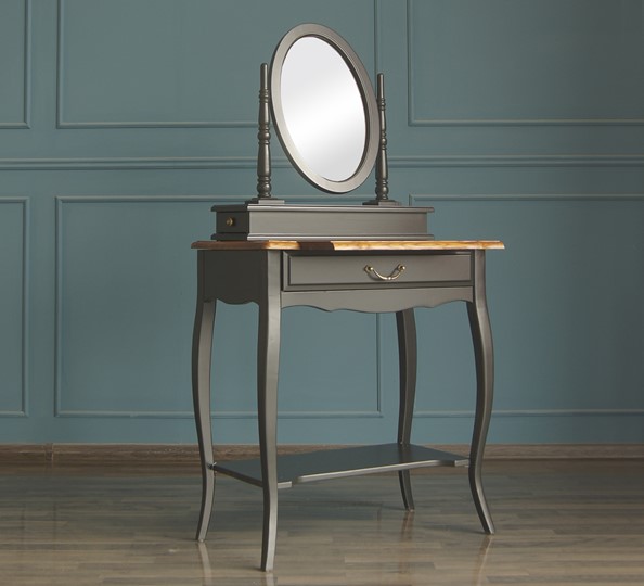 Столик туалетный Leontina с зеркалом (ST9321BLK) Черный в Салехарде - изображение 4
