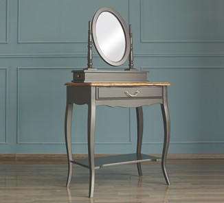 Столик туалетный Leontina с зеркалом (ST9321BLK) Черный в Салехарде - предосмотр 2