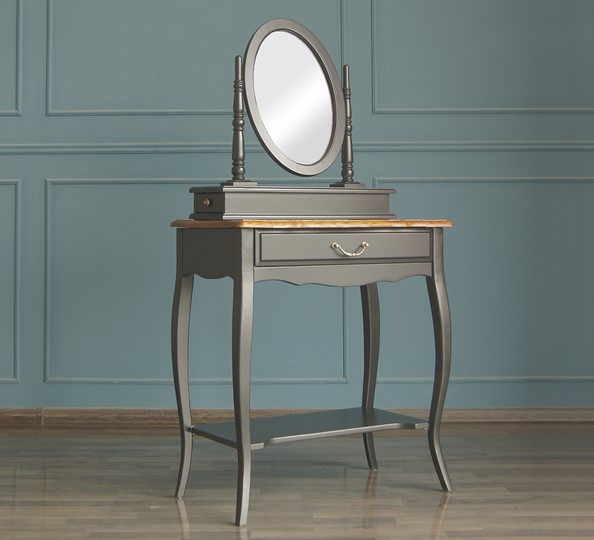 Столик туалетный Leontina с зеркалом (ST9321BLK) Черный в Салехарде - изображение 2