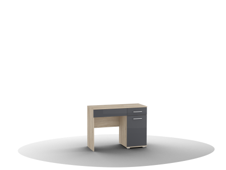 Косметический стол Silvia, Ст-01, цвет фасада антрацит в Салехарде - изображение
