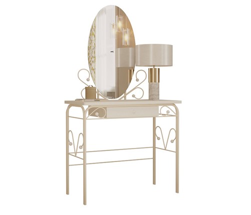 Дамский столик кремово-белый (RAL 9001) в Ноябрьске - изображение