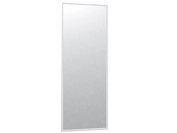 Настенное зеркало в спальню Сельетта-6 белый (1100х400х9) в Салехарде