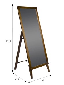 Напольное зеркало в спальню BeautyStyle 29 (131х47,1х41,5см) Средне-коричневый в Салехарде - предосмотр 6