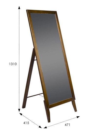 Напольное зеркало в спальню BeautyStyle 29 (131х47,1х41,5см) Средне-коричневый в Салехарде - изображение 6