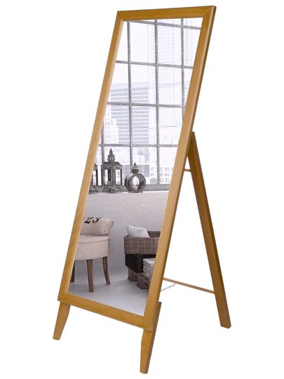 Зеркало напольное в спальню BeautyStyle 29 (131х47,1х41,5см) Светло-коричневый в Салехарде - изображение 5