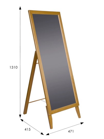 Зеркало напольное в спальню BeautyStyle 29 (131х47,1х41,5см) Светло-коричневый в Салехарде - изображение 6