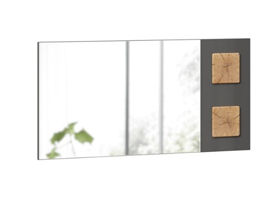 Зеркало настенное Фиджи 659.420, Антрацит глянец в Салехарде - изображение