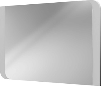 Зеркало настенное Вива Белый глянец / Платина в Салехарде