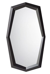 Навесное зеркало S052 черный матовый в Салехарде - предосмотр