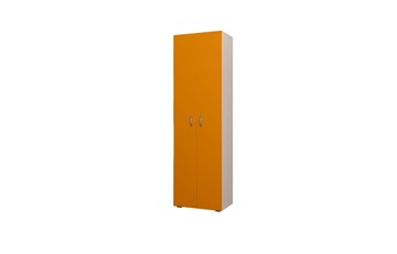 Распашной детский шкаф 600 ДО Млечный дуб, Оранжевый в Губкинском