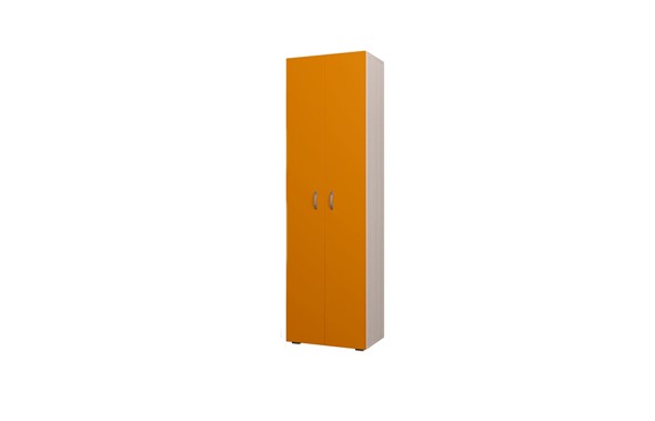 Распашной детский шкаф 600 ДО Млечный дуб, Оранжевый в Салехарде - изображение