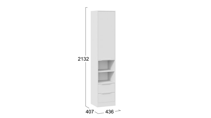 Комбинированный шкаф Марли (Белый) в Салехарде - изображение 6