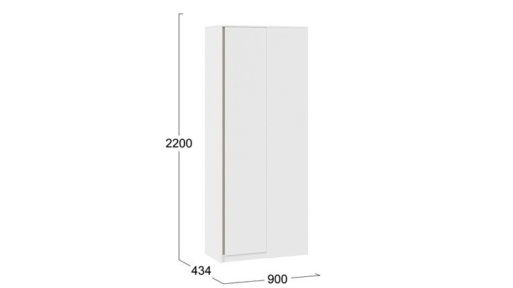 Детский угловой шкаф Сканди 386.07.23 (Дуб Гарден, Белая, Глиняный серый) в Салехарде - изображение 7