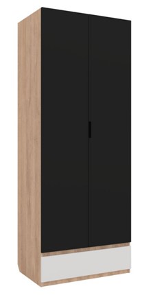 Распашной детский шкаф Юниор-4 2х-дверный для одежды в Салехарде - изображение