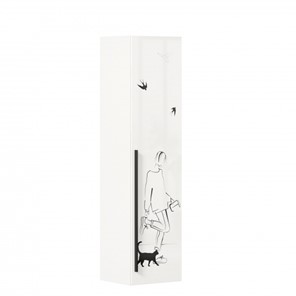 Шкаф 1-дверный Джоли Тип 1 ЛД 535.010, Серый шелк в Надыме