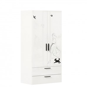 Шкаф распашной комбинированный Джоли ЛД 535.040, Серый шелк в Надыме