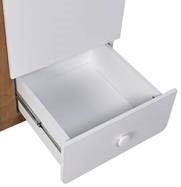 Шкаф в детскую Polini kids Ameli 4010, с ящиками, белый-натуральный, серия AMELI в Салехарде - изображение 3