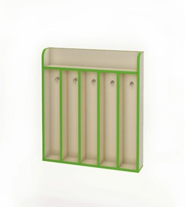 Вешалка для полотенец настенная ВЕШ-5 - Азбука (Зеленый) в Надыме